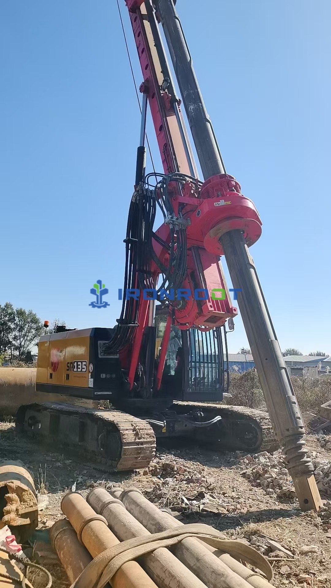 Vista 2 de Used SANY SR135 Rotary Drilling Rig for Sale | 2025 | Only 680 Working Hours | Excellent Condition