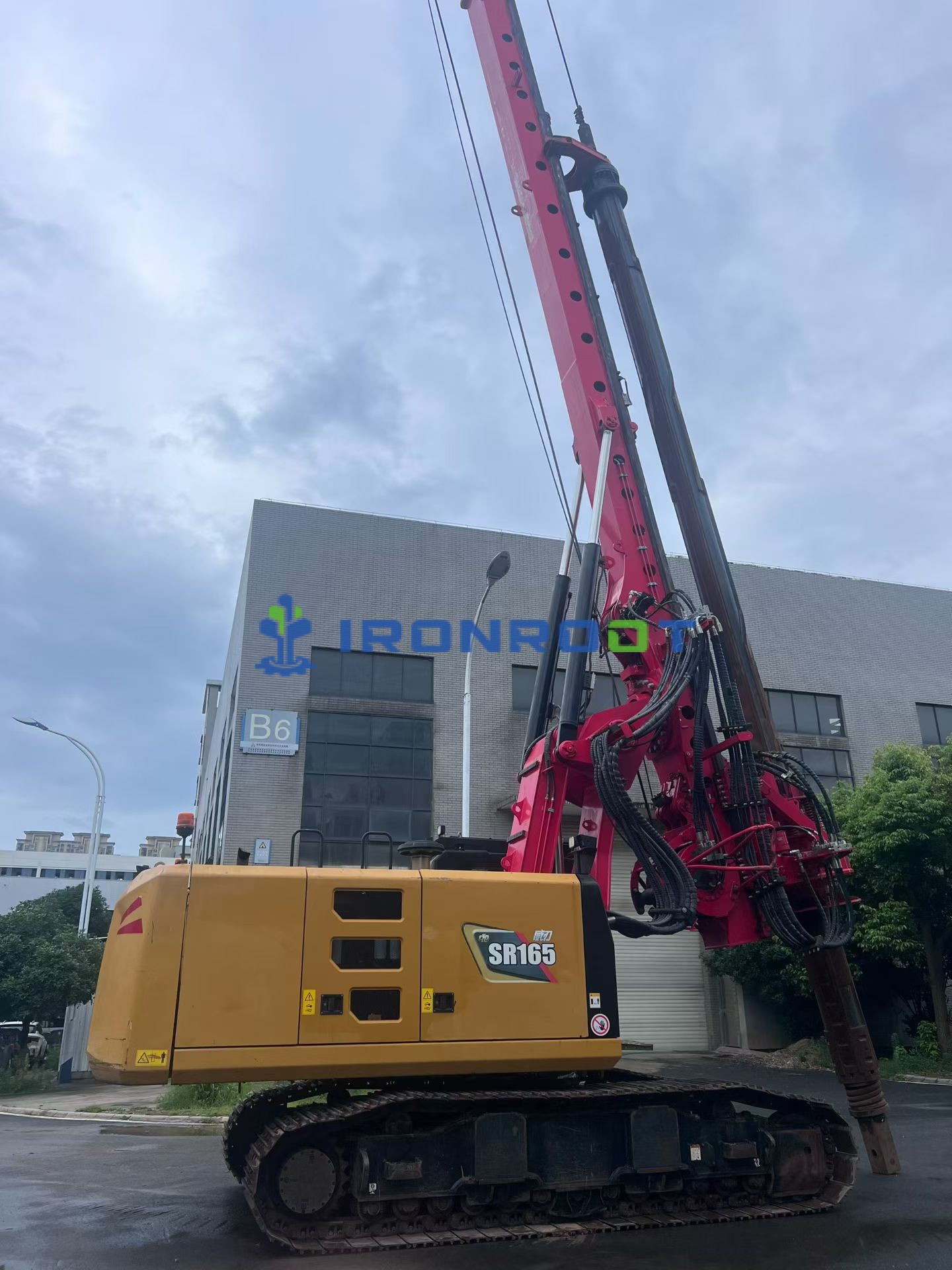 Vista 7 de Used SANY SR165 Rotary Drilling Rig for Sale | 2022 | 1,825 Hours | 44m Interlocking Kelly Bar | Excellent Original Condition