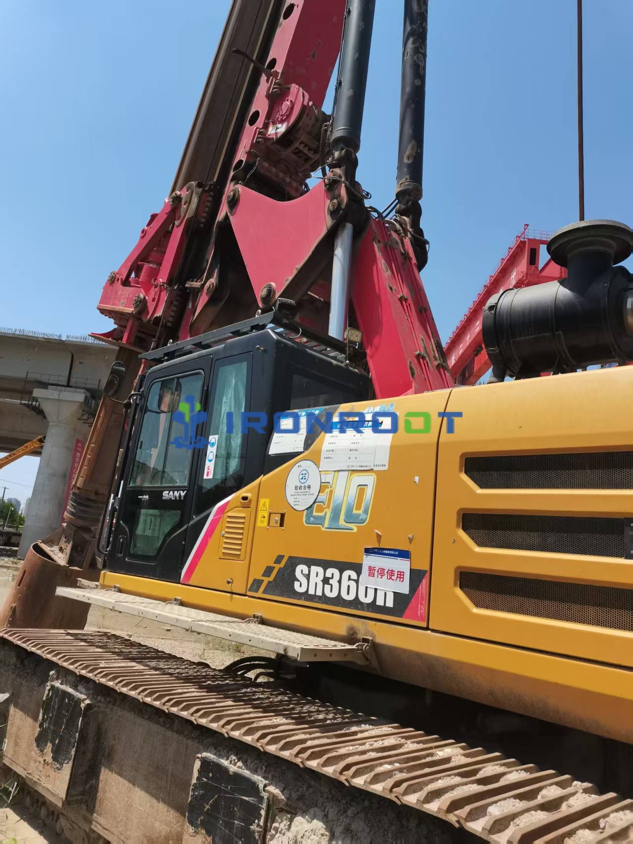Vista 2 de Used SANY SR360 Rotary Drilling Rig for Sale | 2021 | 2,800 Working Hours | For Piling and Deep Foundation