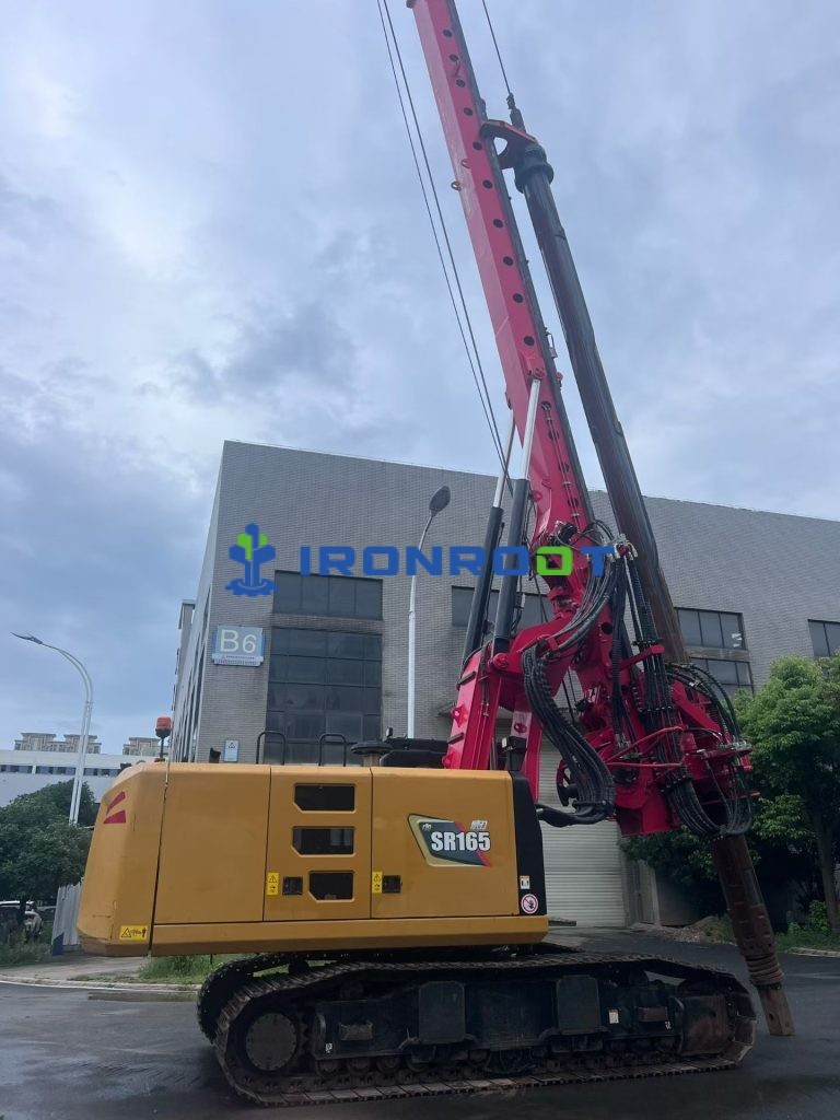 Used SANY SR165 Rotary Drilling Rig for Sale | 2022 | 1,825 Hours | 44m Interlocking Kelly Bar | Excellent Original Condition