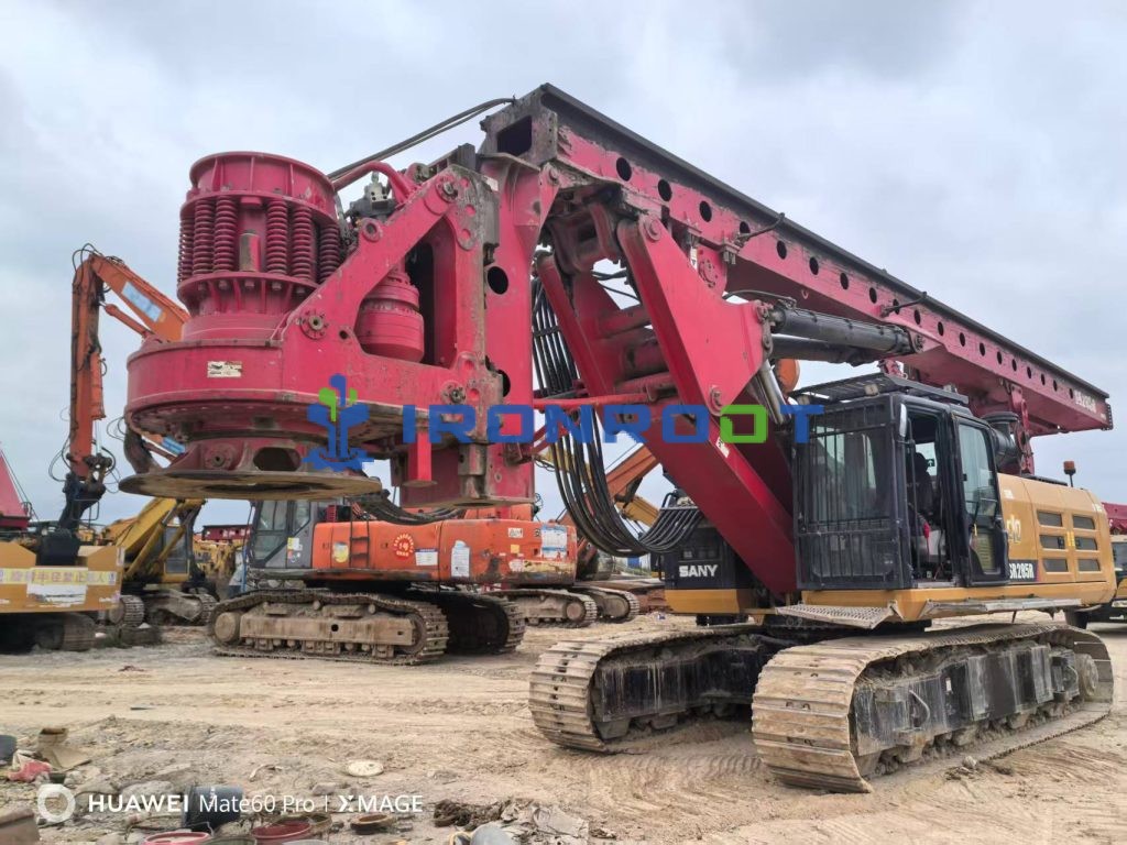 Used SANY SR285R Rotary Drilling Rig for Sale | 2021 | 285 kN·m Torque | 100T Operating Weight